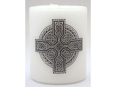 5cm Celtic Cross Infilled Candle